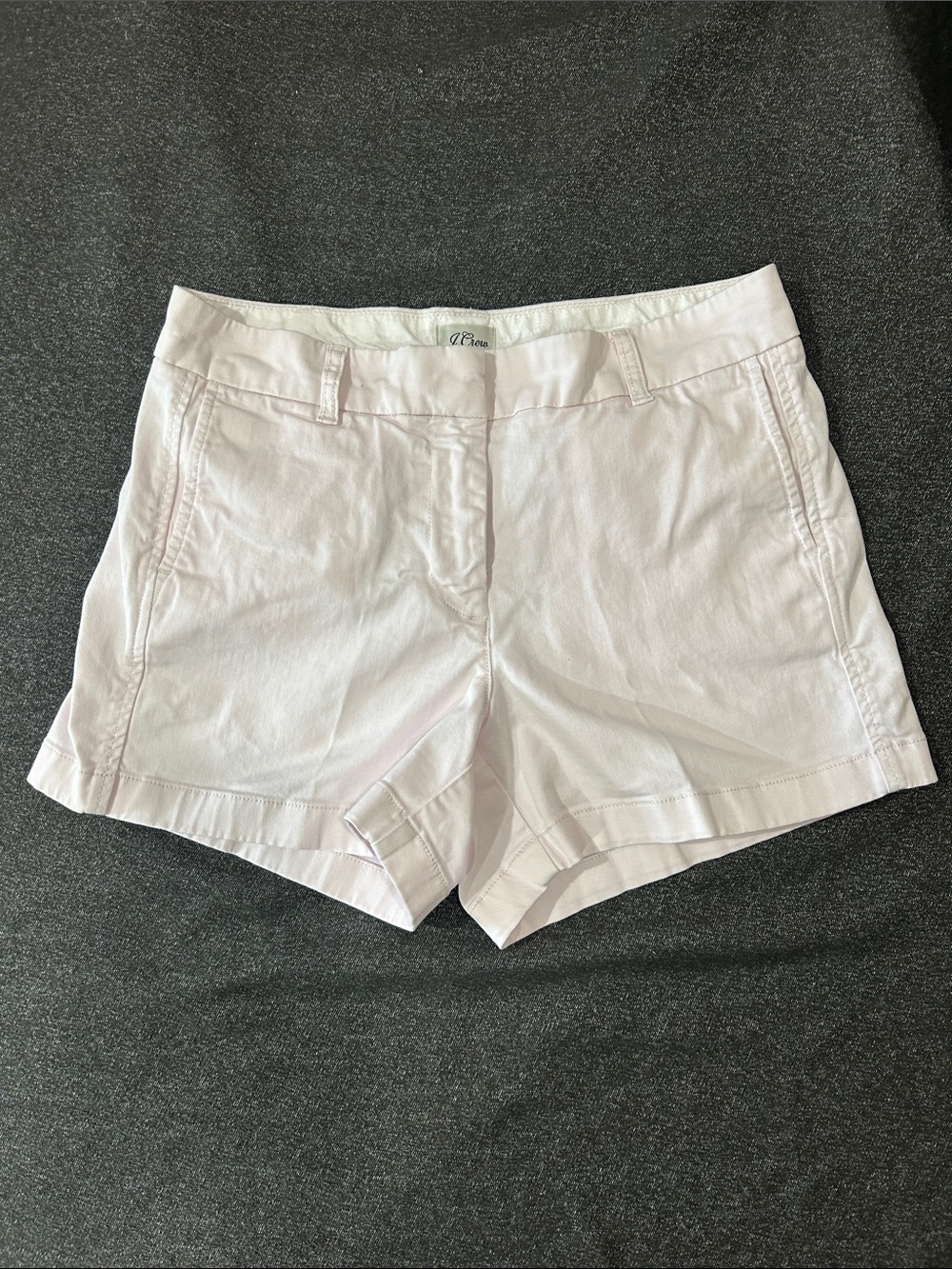 J. Crew Women’s Chino Stretch Shorts in Light Pink sz6